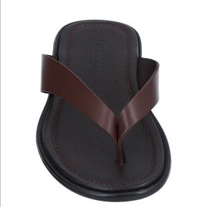 SOLD NWT Made in Italy Brown Leather Men Sandals